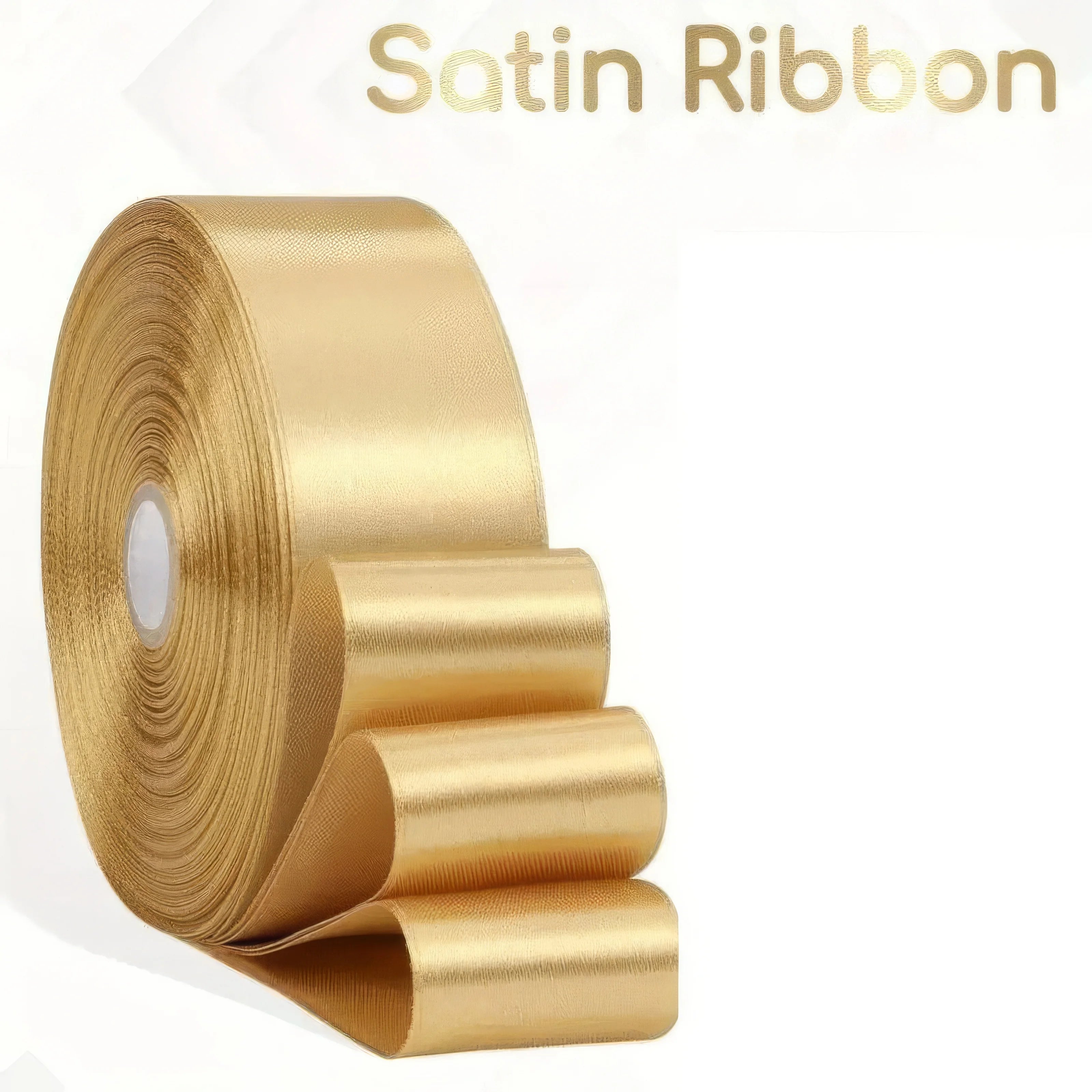 Elegant Gold Ribbon Spool for Gift Wrapping | All-Purpose