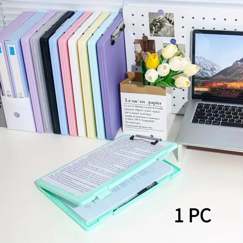 1 Piece Color Folder Storage Box, Multifunctional Desktop Organizer