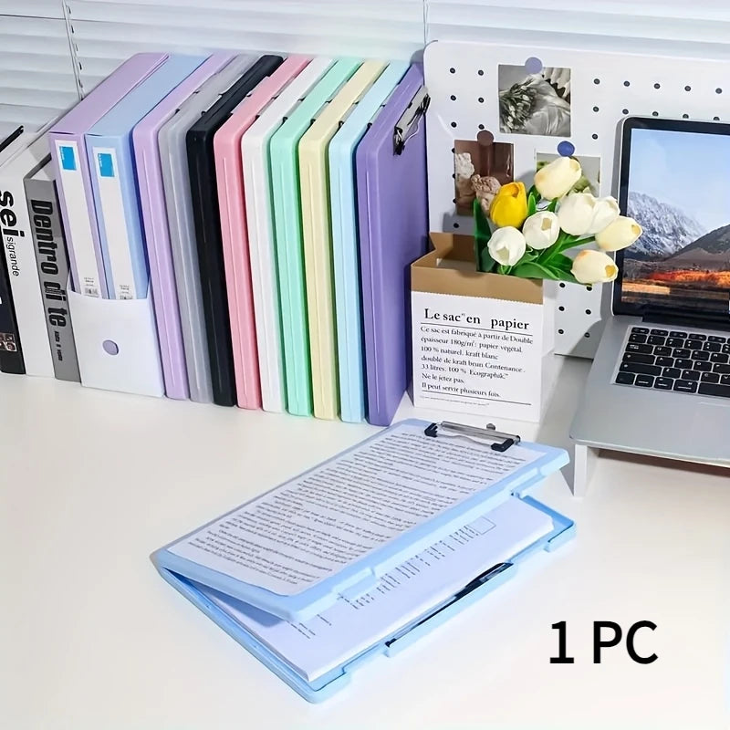 1 Piece Color Folder Storage Box, Multifunctional Desktop Organizer