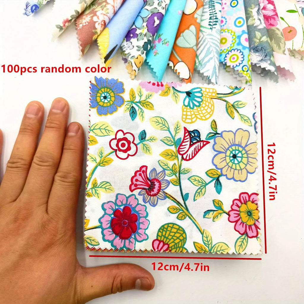 12x12cm Thin Plain Weave Cotton Fabric,Low Density,DIY Sewing Quilting Material