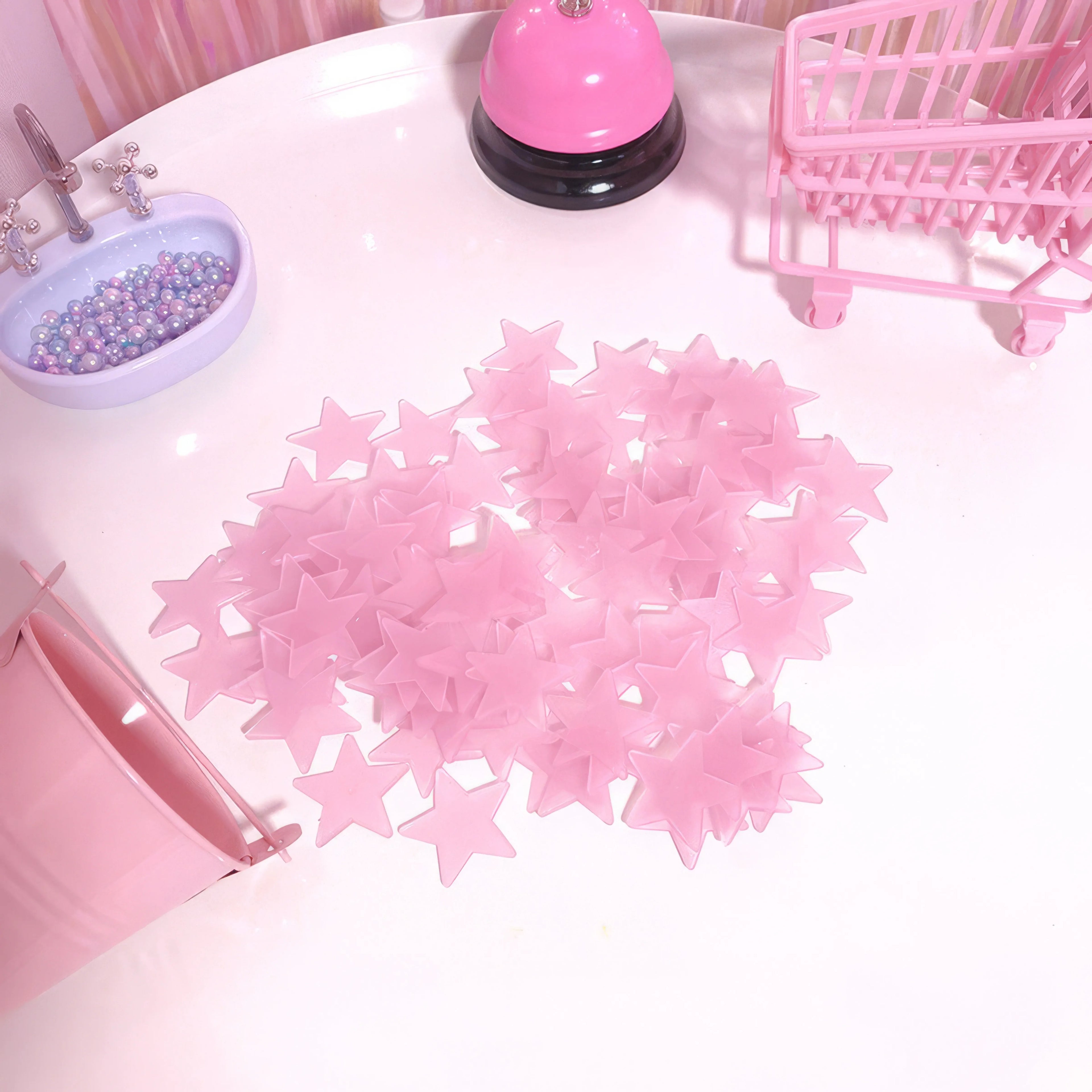 100 Luminous Star Stickers for Ceiling and Room Decoration, Home Art, and Easy To Hang Holiday Decorations