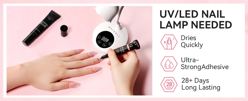 Nail Rhinestone Glue Set - for 3D Art Design Super Strong Adhesive