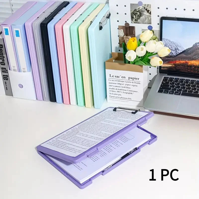 1 Piece Color Folder Storage Box, Multifunctional Desktop Organizer