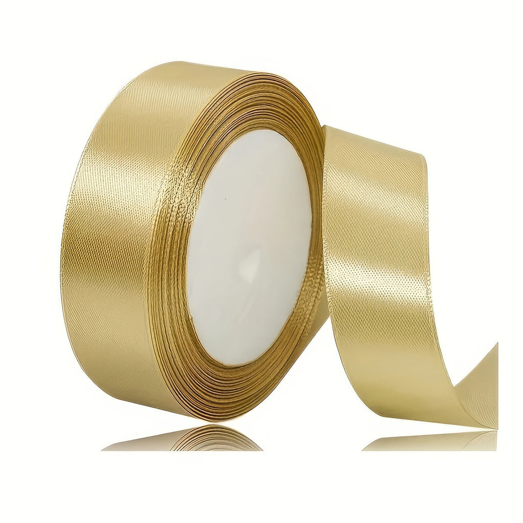 Elegant Gold Ribbon Spool for Gift Wrapping | All-Purpose