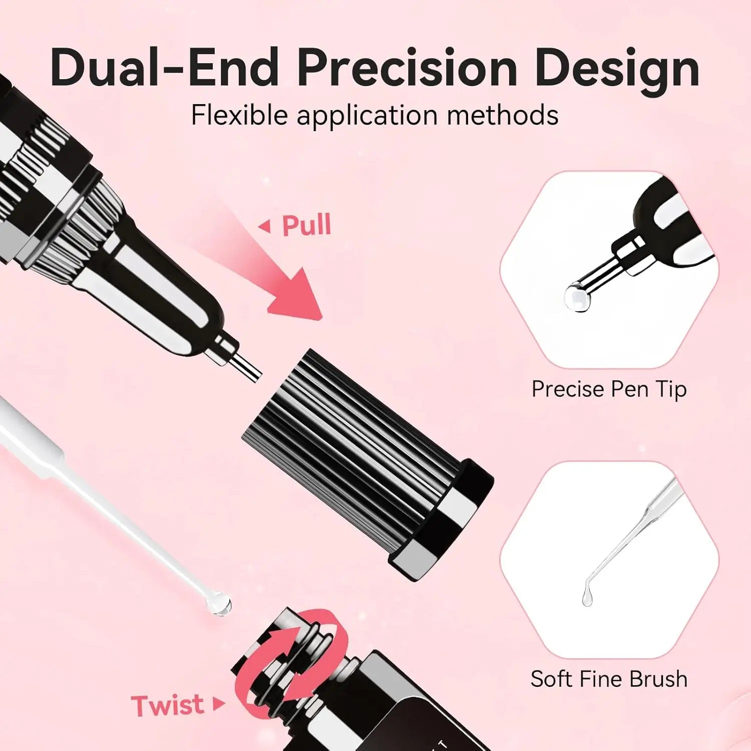 Nail Rhinestone Glue Set - for 3D Art Design Super Strong Adhesive