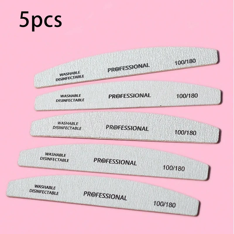 5-Piece Nail Art File Set, for Filing, Buffing & Buffing