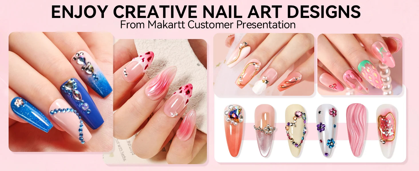 Nail Rhinestone Glue Set - for 3D Art Design Super Strong Adhesive