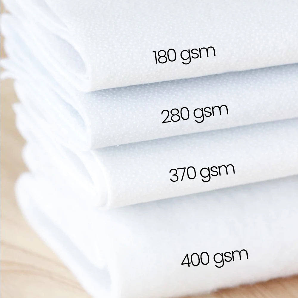 Single Side Adhesive Cotton Batting Cream Interlining Filler Perfect For Purse Craft DIY Fabric