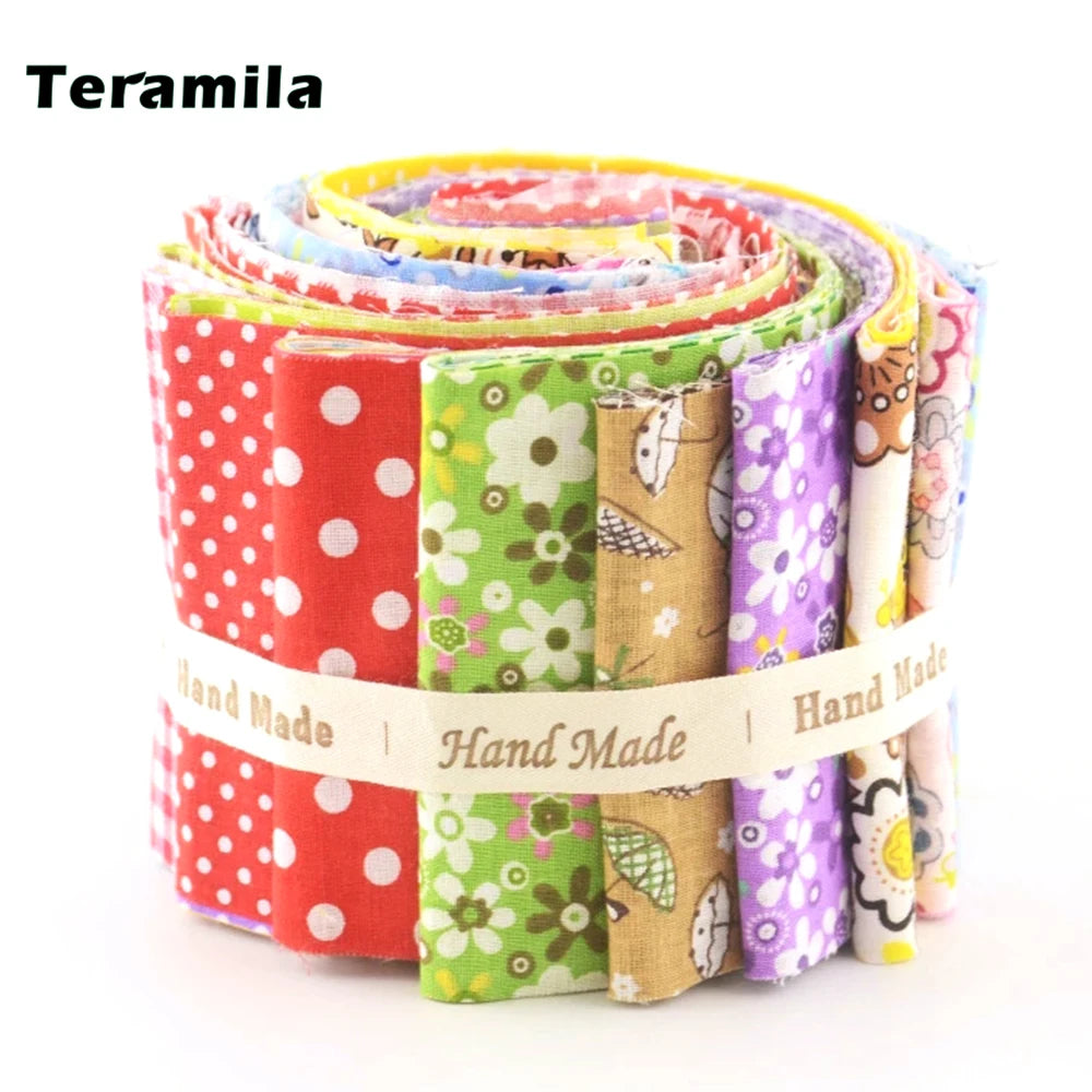 Teramila New Arrivals Colorful Design 6-8 PCS /Sewing Material Cotton Jelly Rolls Strips
