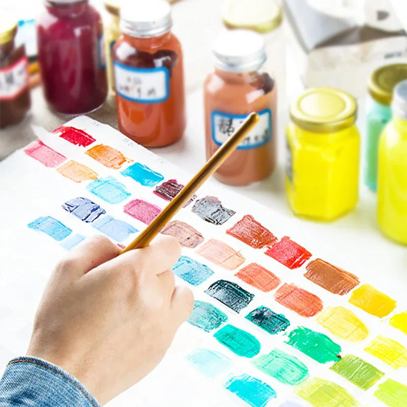 DIY Art Painting Drawing Set Waterproof Paint Brush Palette