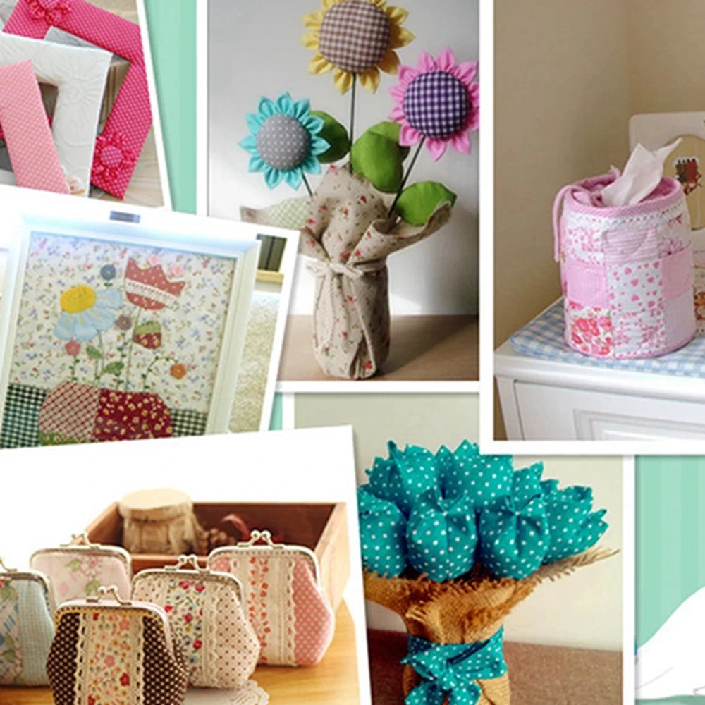 Single Side Adhesive Cotton Batting Cream Interlining Filler Perfect For Purse Craft DIY Fabric