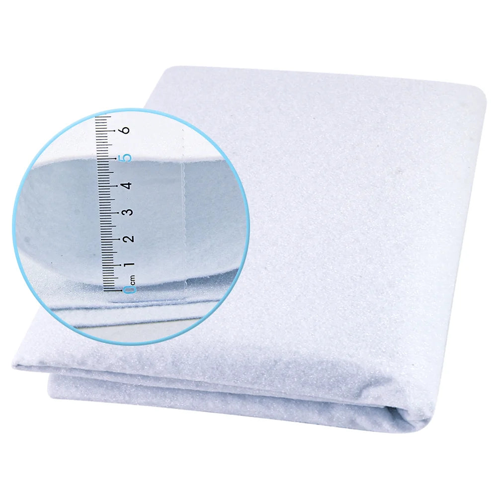Single Side Adhesive Cotton Batting Cream Interlining Filler Perfect For Purse Craft DIY Fabric
