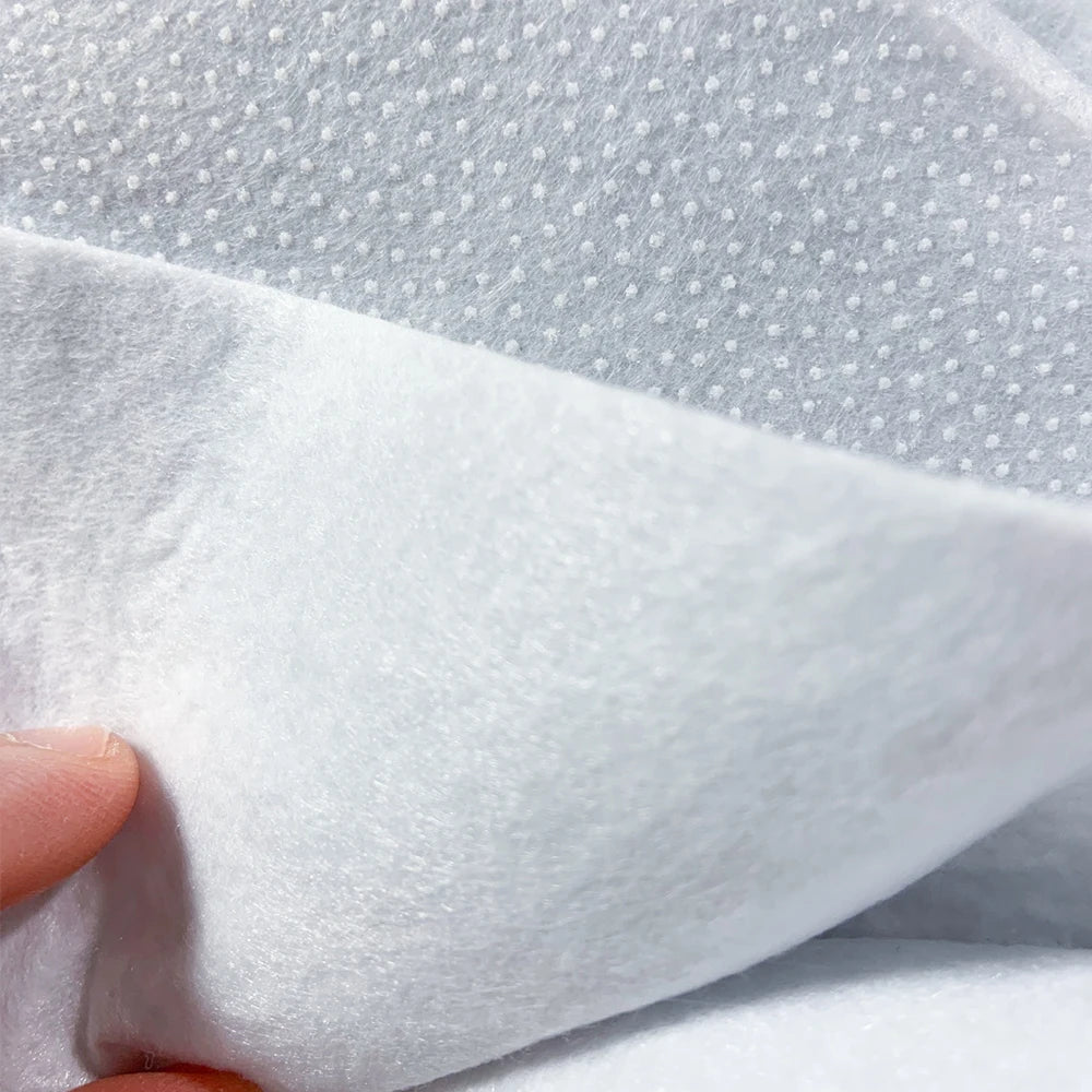 Single Side Adhesive Cotton Batting Cream Interlining Filler Perfect For Purse Craft DIY Fabric