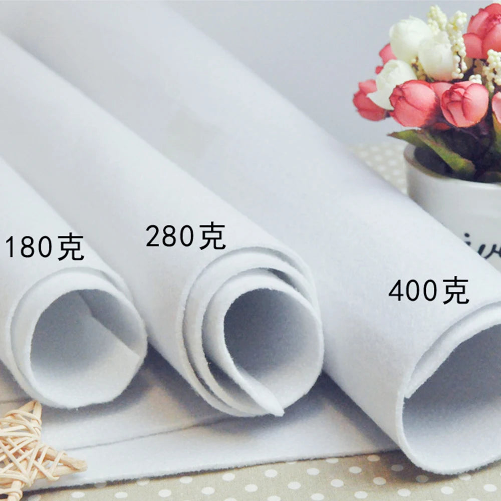 Single Side Adhesive Cotton Batting Cream Interlining Filler Perfect For Purse Craft DIY Fabric