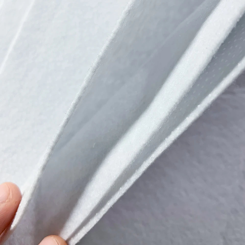 Single Side Adhesive Cotton Batting Cream Interlining Filler Perfect For Purse Craft DIY Fabric