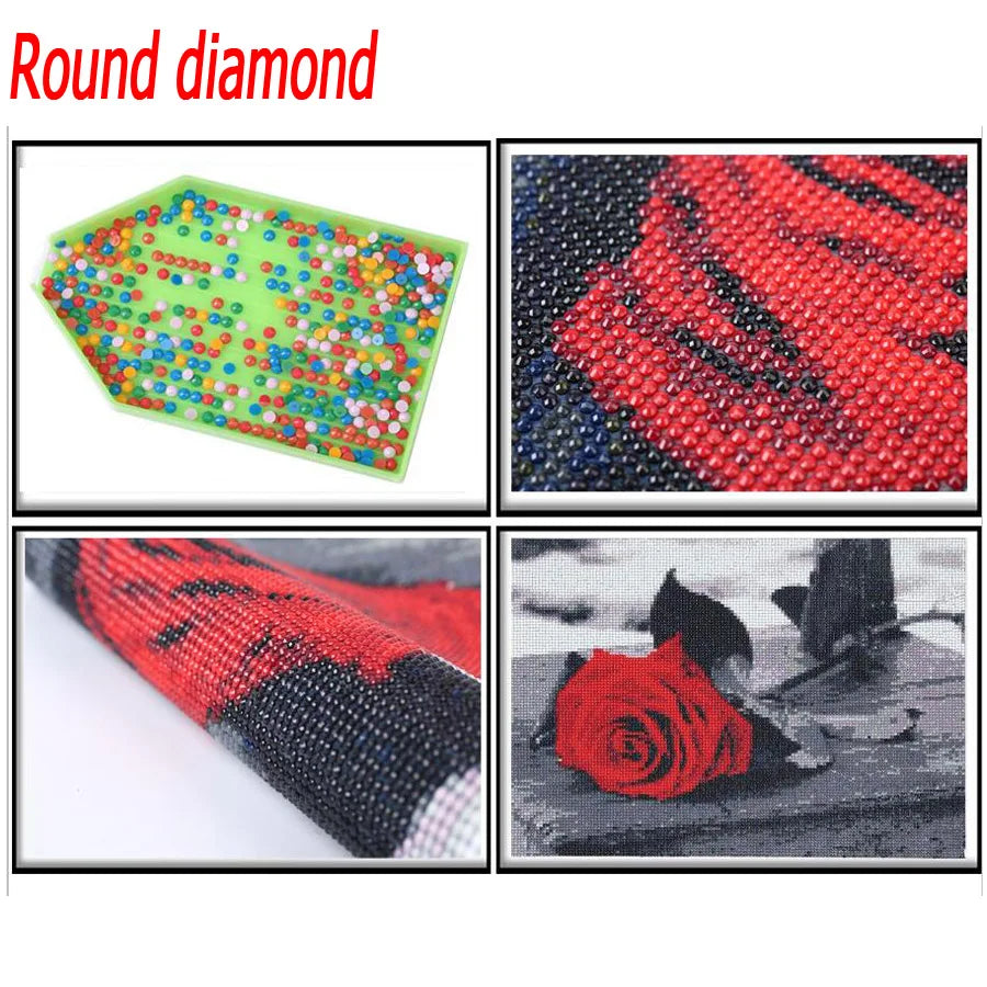 Seaside Sunrise Beach Sea Scenic, DIY 5d diamond painting, cross. stitch diamond embroidery.