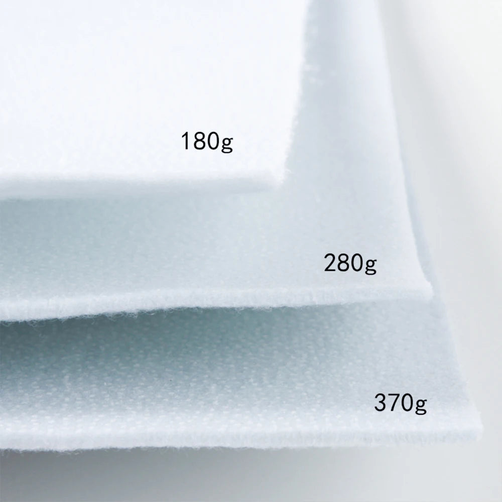 Single Side Adhesive Cotton Batting Cream Interlining Filler Perfect For Purse Craft DIY Fabric