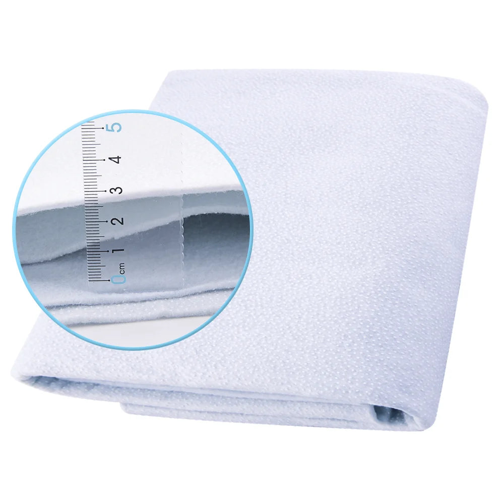 Single Side Adhesive Cotton Batting Cream Interlining Filler Perfect For Purse Craft DIY Fabric