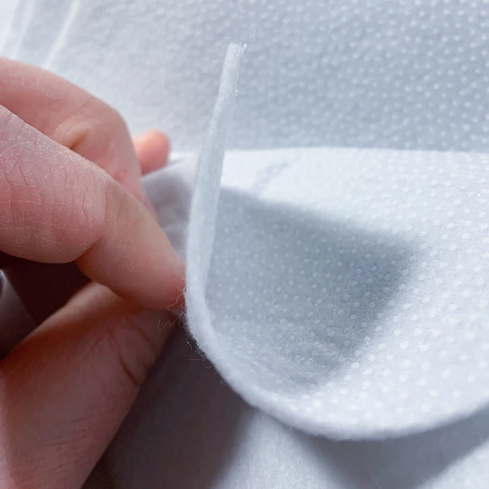 Single Side Adhesive Cotton Batting Cream Interlining Filler Perfect For Purse Craft DIY Fabric