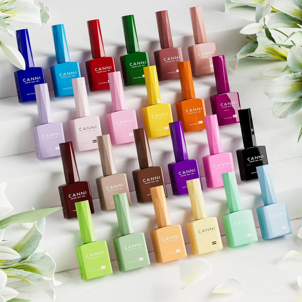 Hema-free Gel Nail Polish Set, Black Pink Nude Red Blue Green Kit