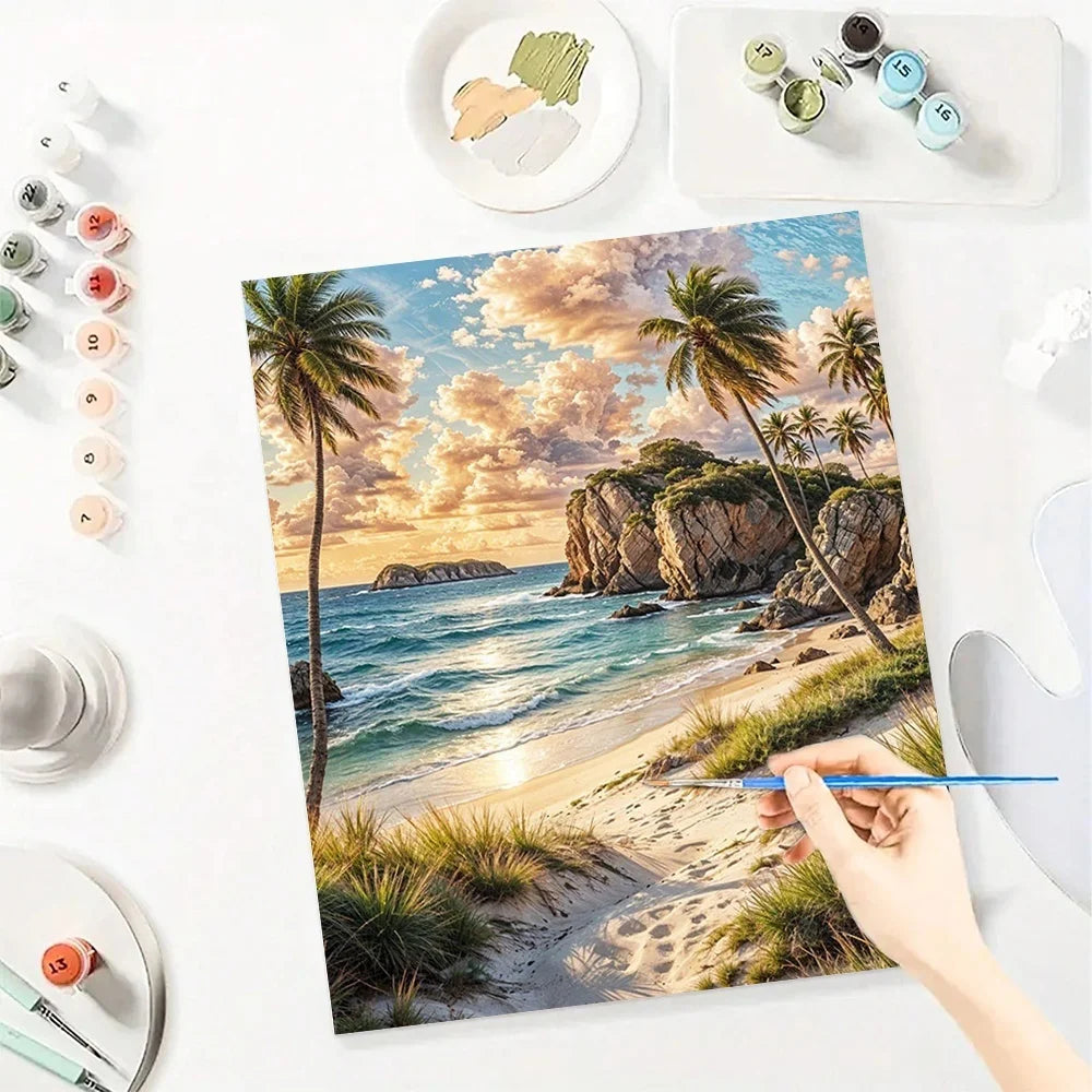 Scenery Diy Art Paint By Numbers For Adult