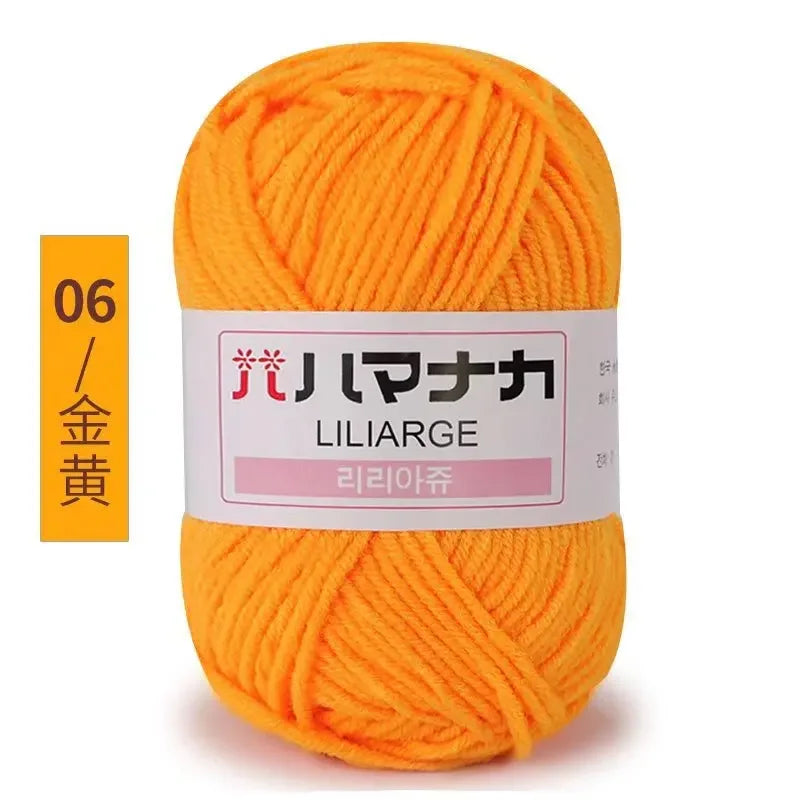 Milk Sweet Soft Cotton Baby Knitting Wool Yarn Thick Yarn