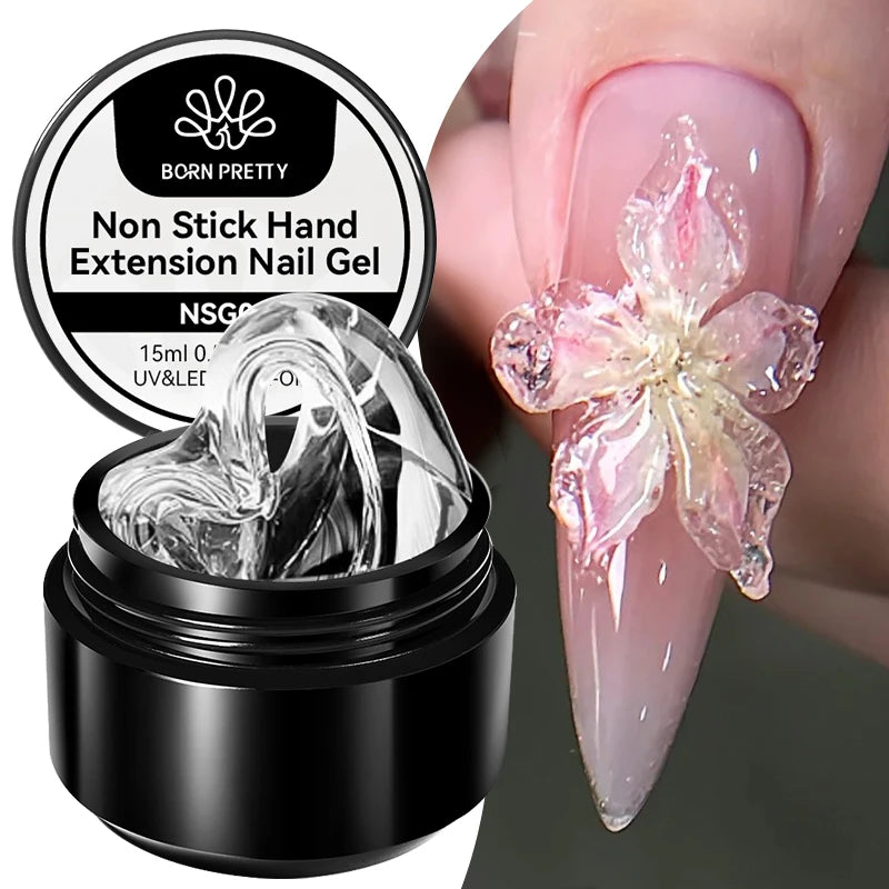 2PCS  Non Stick Hand Extension Nail Gel for 3D Shaping Sculpting Carving DIY Nails