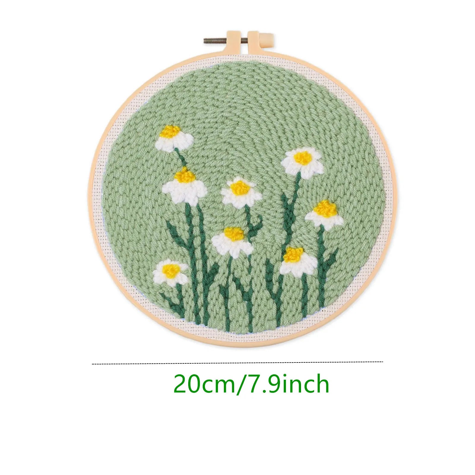 Punch Needle Embroidery Starter Kits, Punch Needle Kit For Craft Lovers, Punch Needle Fabric With Pattern, Yarns And Embroidery