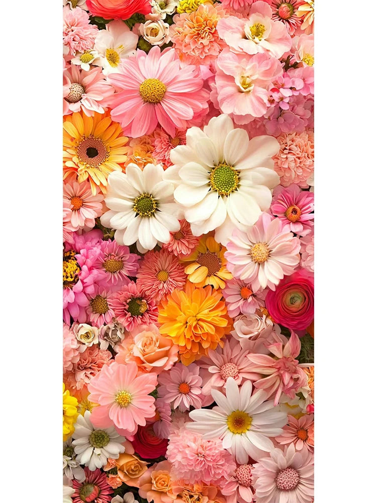 Big Diamond Painting DIY Giant Dreamy Colorful Flower Diamond Art 5D Square Round Rhinestone.