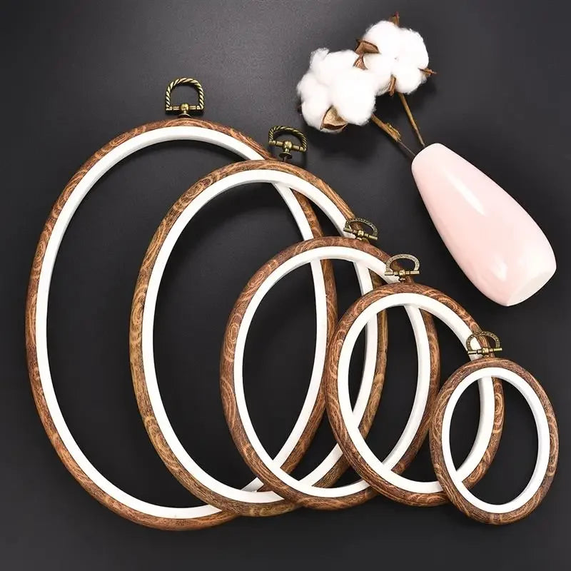 Round Wooden  Embroidery Hoop Rings For DIY Cross Stitch