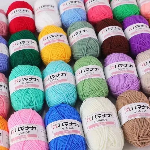 Milk Sweet Soft Cotton Baby Knitting Wool Yarn Thick Yarn