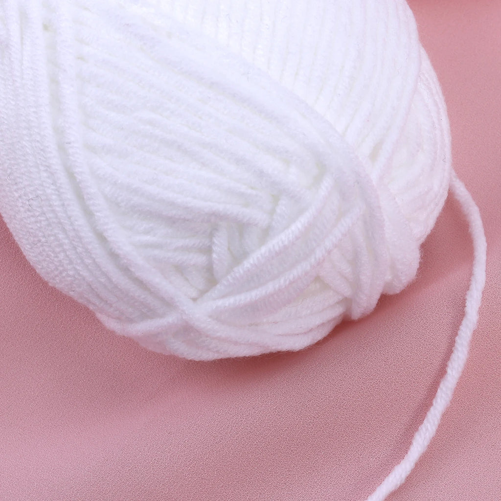 50g Milk  Crochet Knitting Wool Yarn Warm