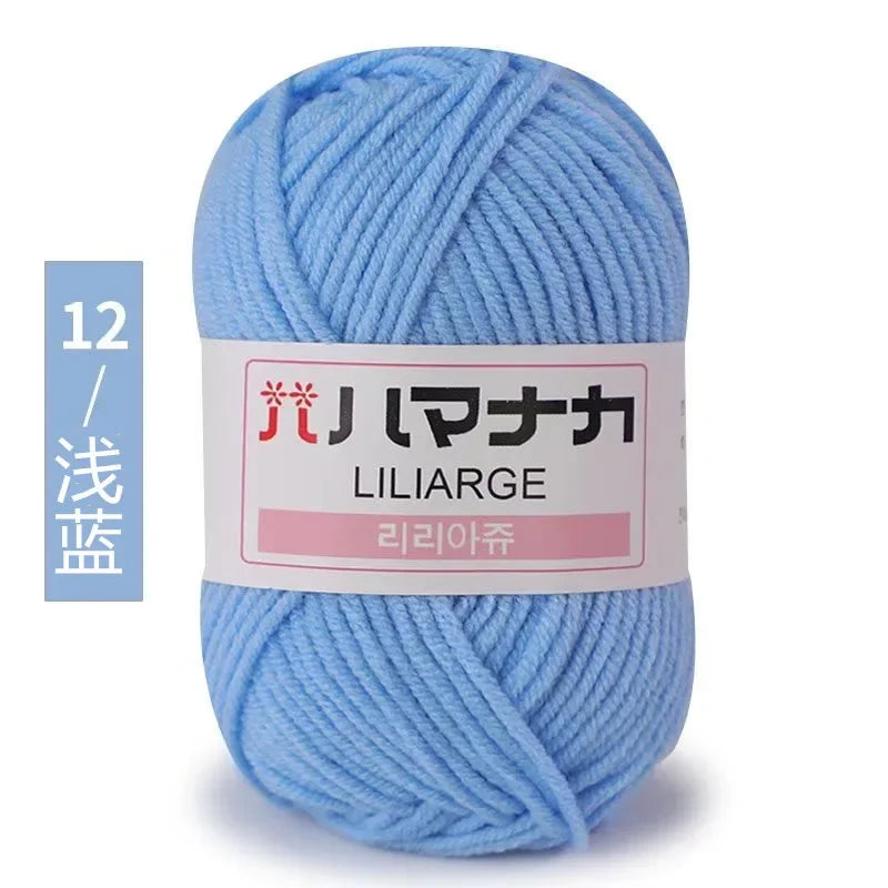 Milk Sweet Soft Cotton Baby Knitting Wool Yarn Thick Yarn