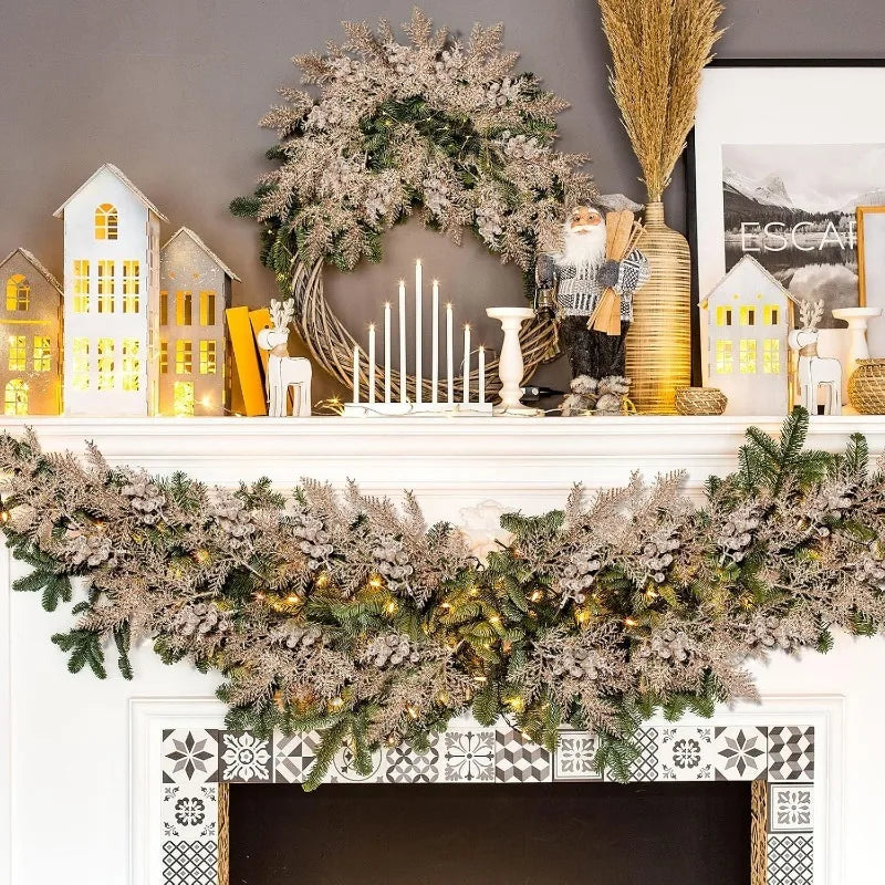10Pcs Glitter Christmas DecorationDecor DIY Wreath Gift Accessories