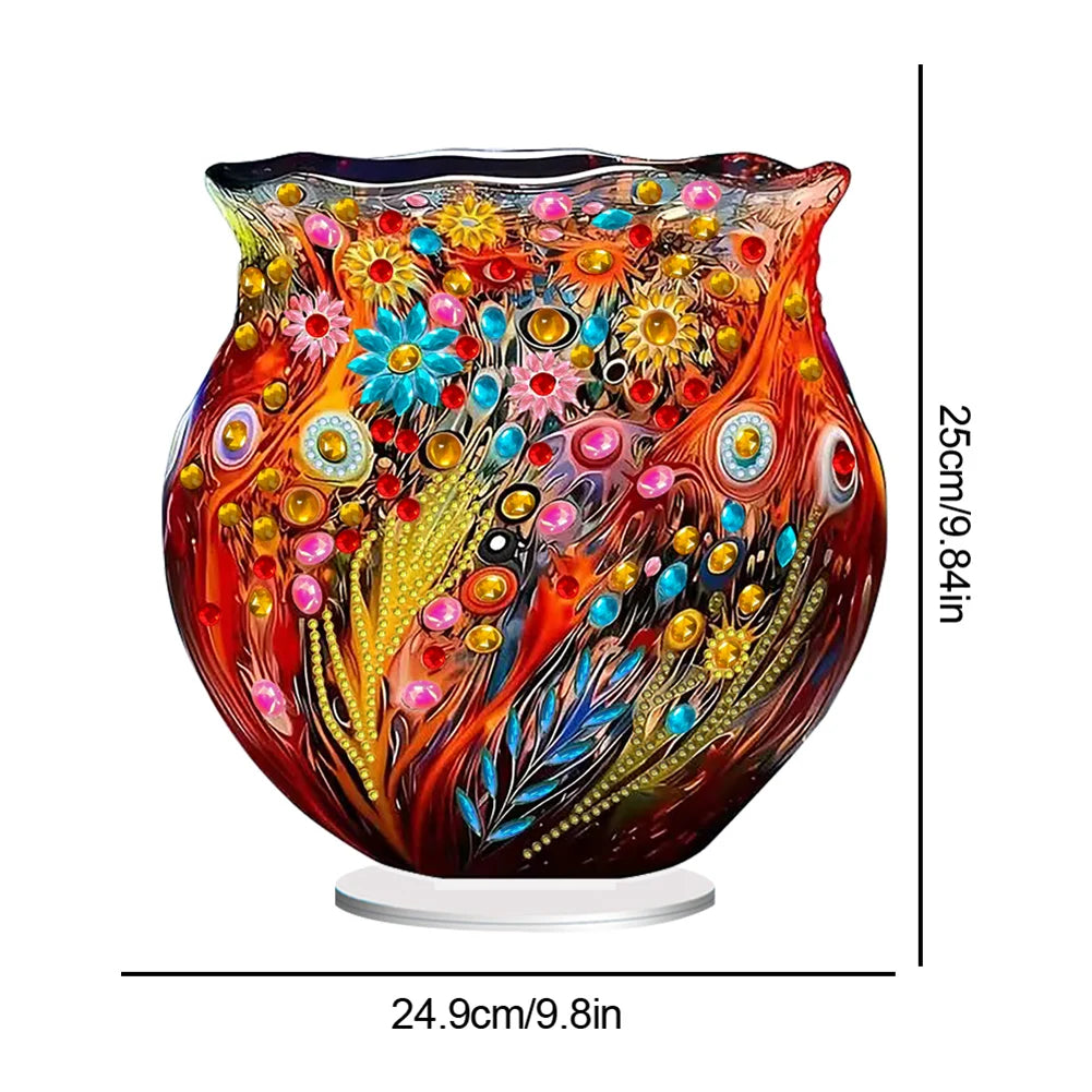 Acrylic Special Shape Flowers Diamond Art Paintings Kits.