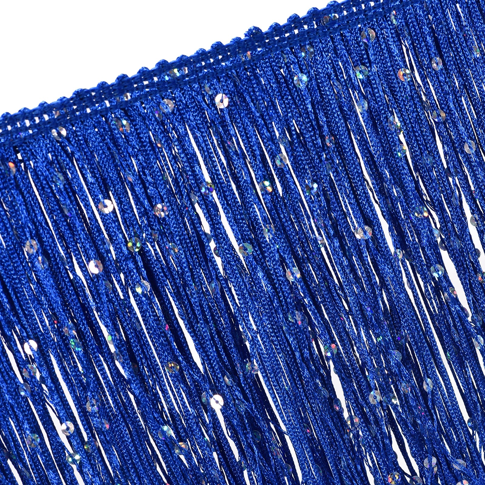 1Yard/5.5Yard of 15cm Sequin Fringe Trim Sparkling DIY Fringe Tassel Trim Ribbon for Costume Clothes DIY Sewing Craft Decoration