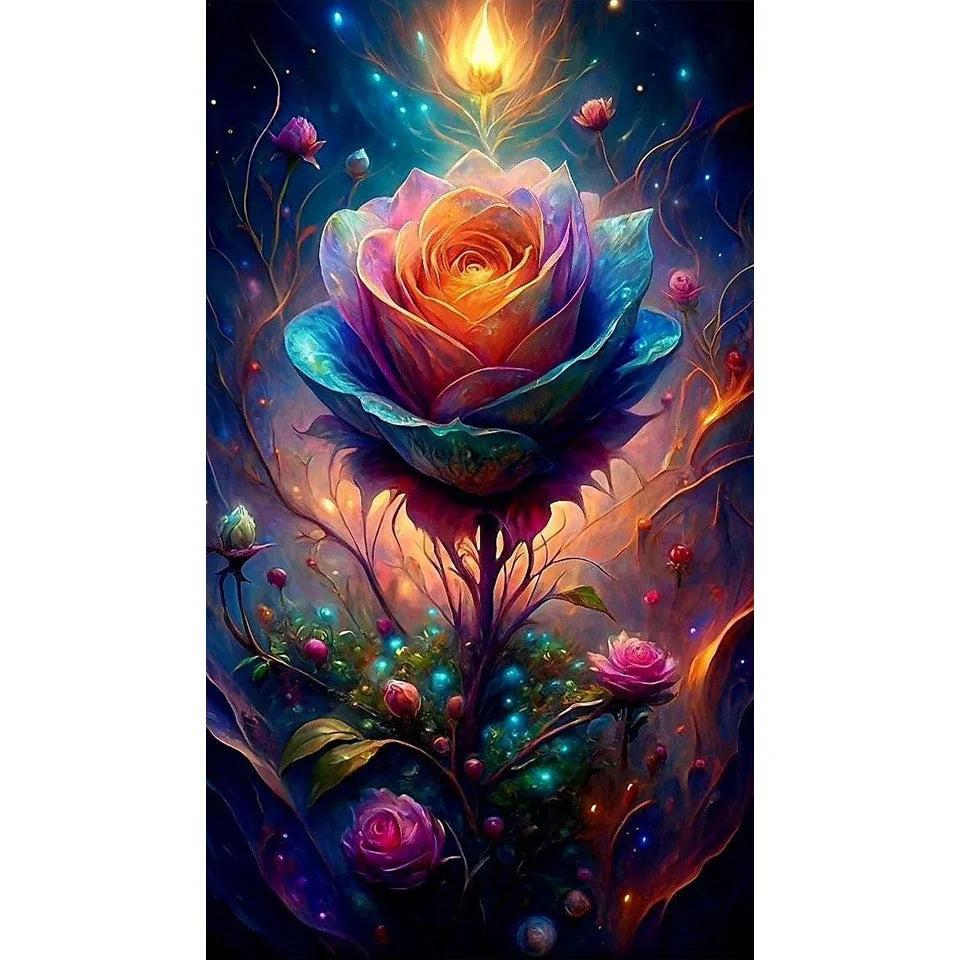 Diamond Painting Art DIY Beautiful Big Flower Diamond Mosaic Kit 5D Square Round Rhinestone Cross Stitch Home Wall Decor Gift