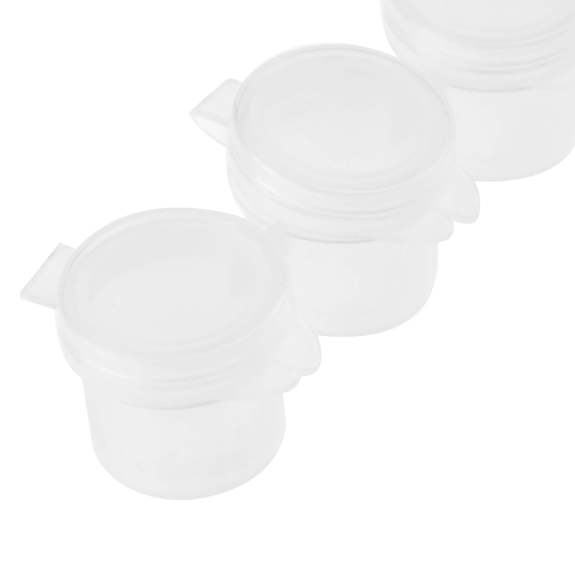 10Strips Empty Paint Pot Empty Acrylic Mini Container