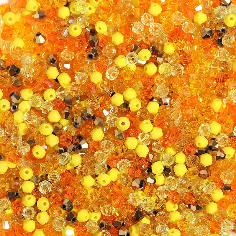 200pcs/Lot Mixed Color  Bicone Beads for Jewelry Making
