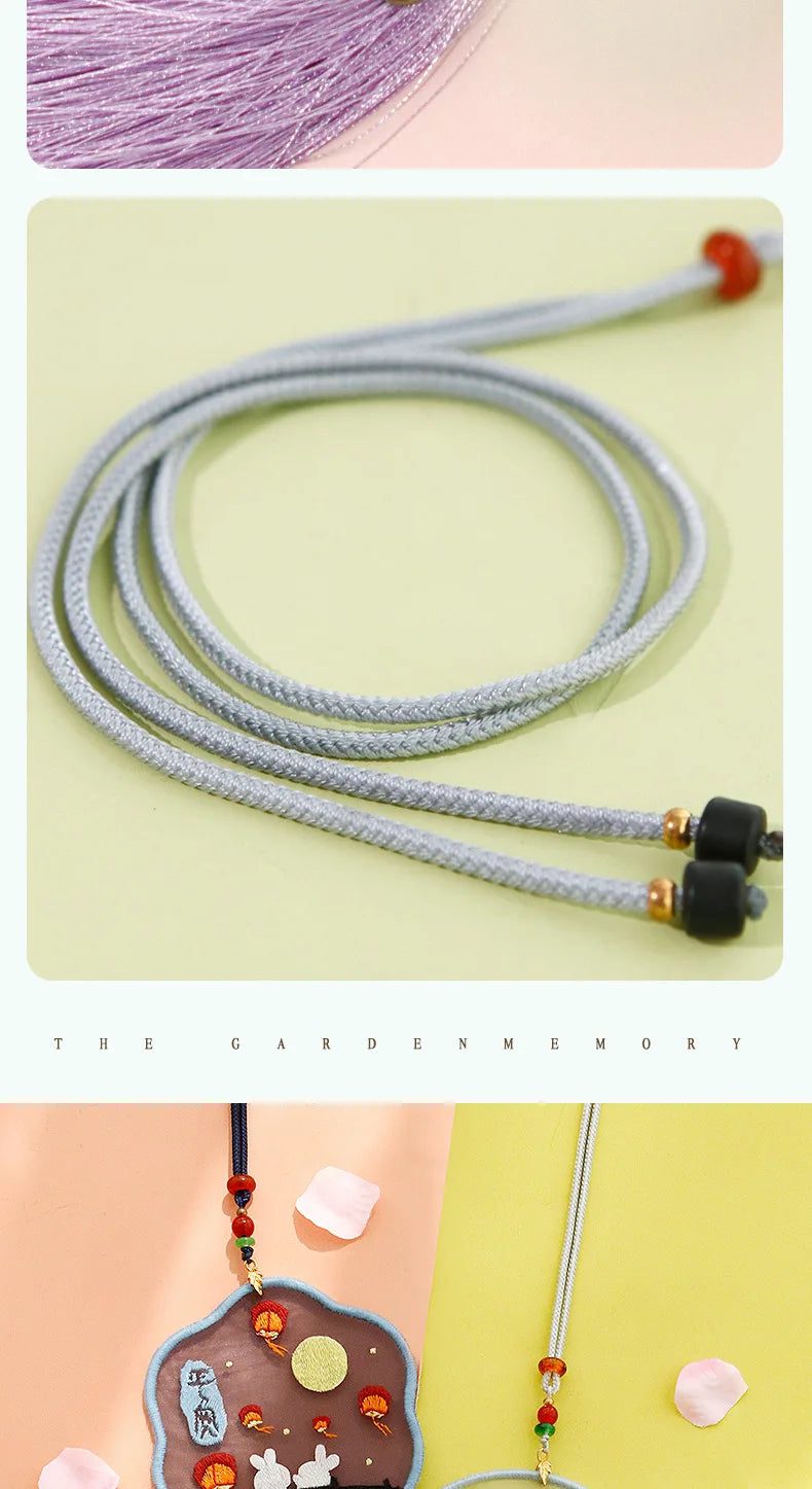 Car Pendant Needlepoint for Beginner Handmade, DIY Needlework Easy Embroidery Kit Sewing