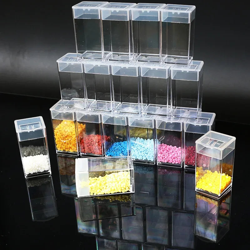 64 Slots Organizer Box Diamond Painting Beads Charms Jewelry Accessories Storage Box