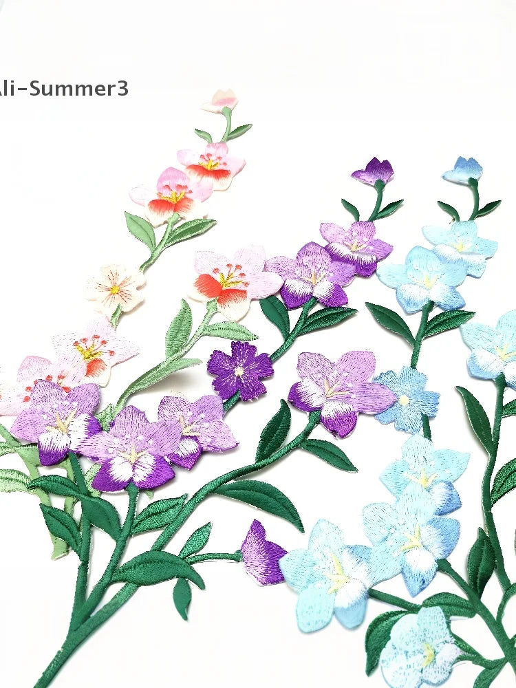 Flower Ironing Stickers Embroidered Patches Decals Skirts Clothing Accessories