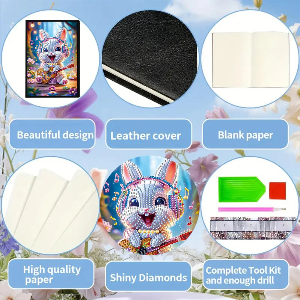 New 50-Page A5 Size 5D DIY Diamond Art Painting Notebook Kit