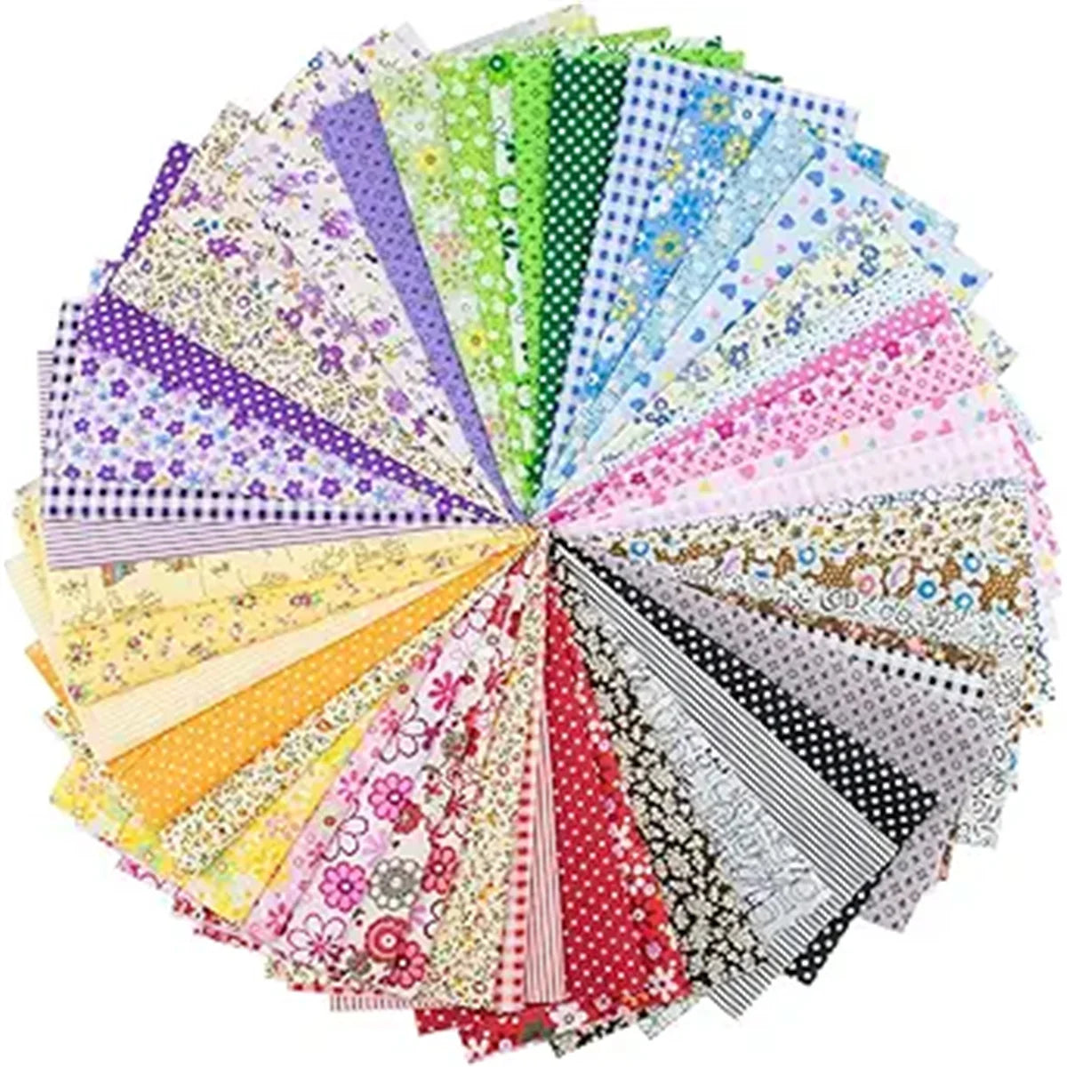 300PCS10*10cm Squares Cotton Craft Fabric Cloths for DIY
