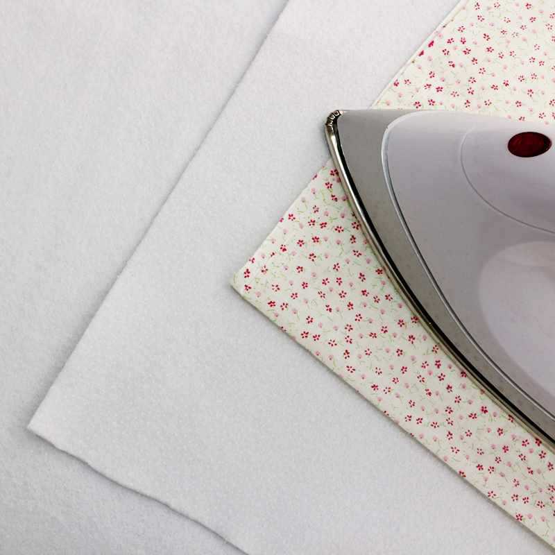 50*100CM Iron-On Fusible Fleece Interfacing Adhesive Cotton Batting Filler