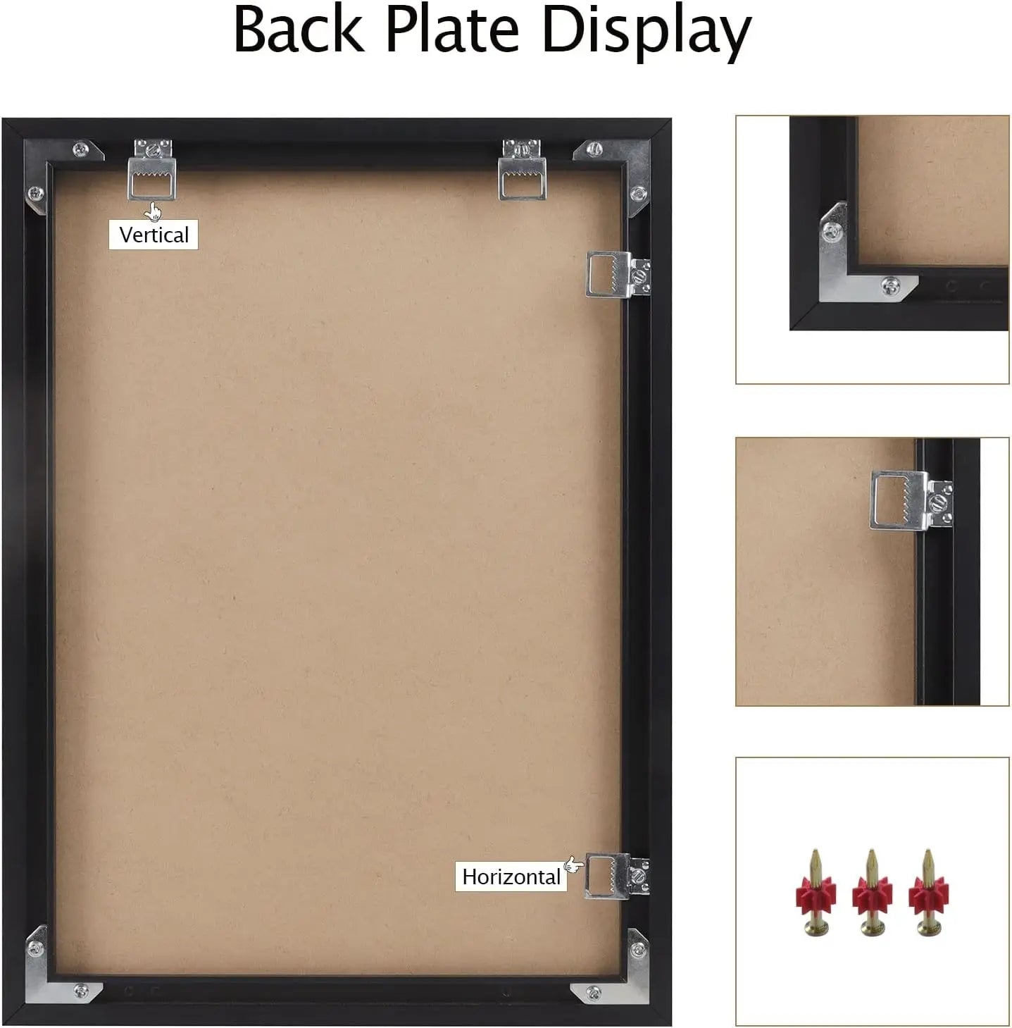 20x28 Inch Poster Frame Set of 2, Front-Loading Black Snap Frames