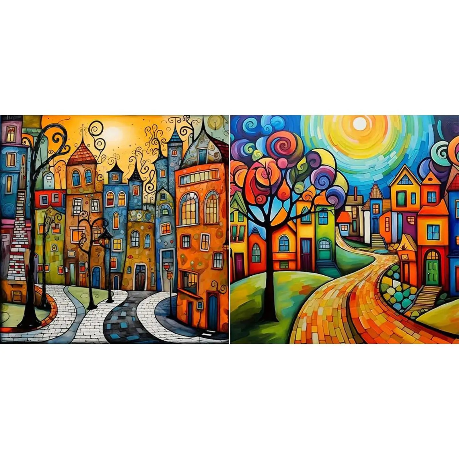 New 5D Diamond Painting Street Shops