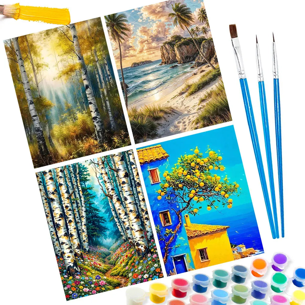 Scenery Diy Art Paint By Numbers For Adult