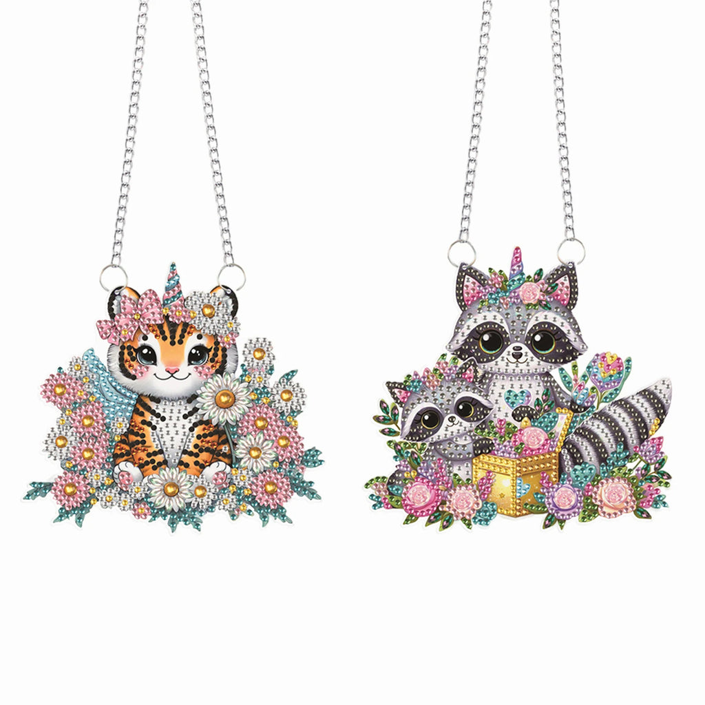 2Pccs Colorful Animal Diamond Painting Kit