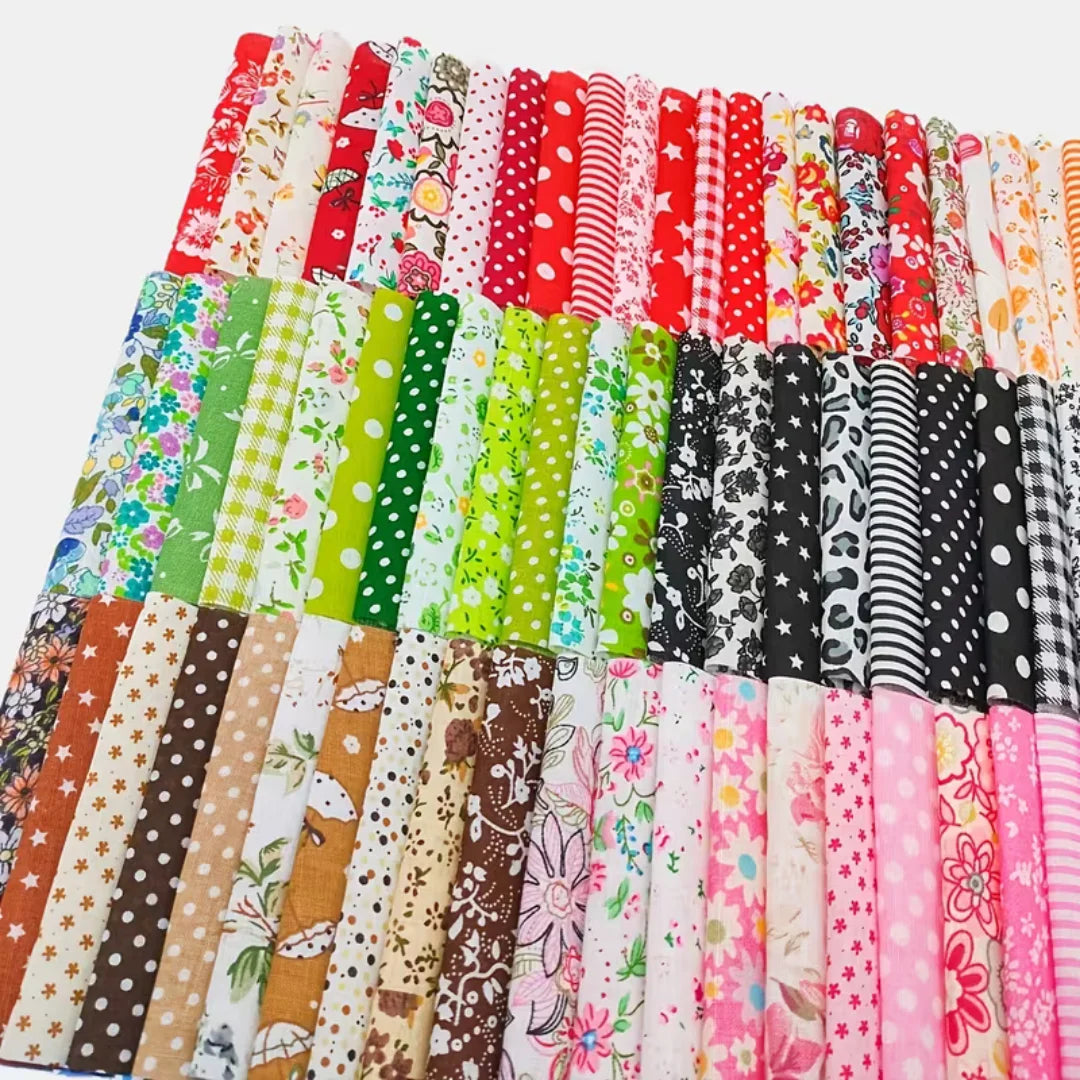 300PCS10*10cm Squares Cotton Craft Fabric Cloths for DIY